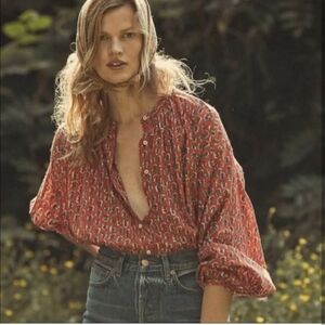 Doen Jane Blouse In Calico Canyon Blooms Medium